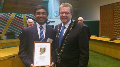 The award winner : Murali Krishna Magesan